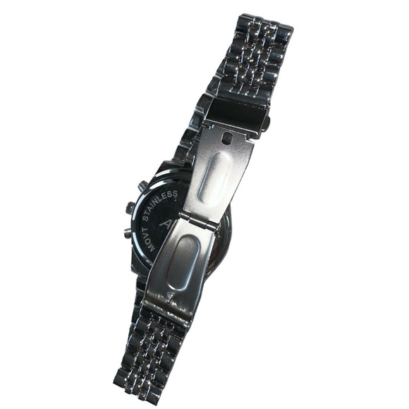 ELEGANT STAINLESS STEEL QUARTZ MOVT WATCH | NWOT, NEVER WORN, PRISTINE CONDITION - Picture 10 of 13